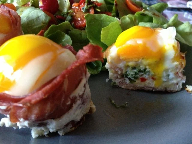 Muffin Ei in 3 verschiedenen Schinken - Rezept - Bild Nr. 4