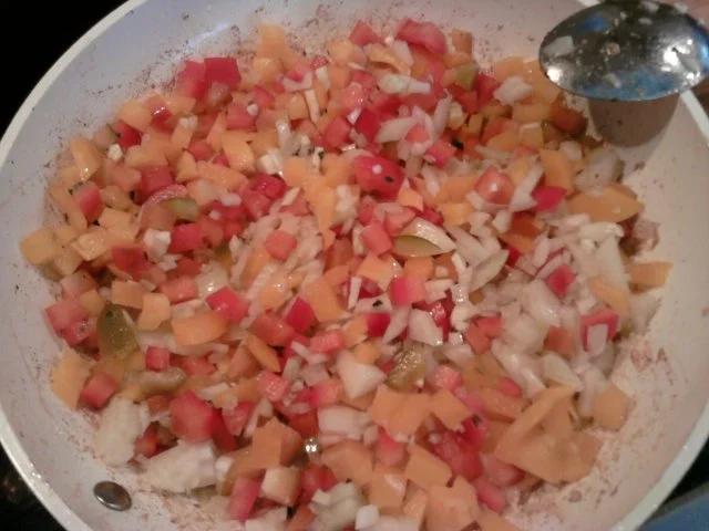 "Hähnchen-Tomate-Paprika-Auflauf" alla Trapper - Rezept - Bild Nr. 5