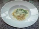 Dinkelspaghetti mit Kräuterschaum - Rezept