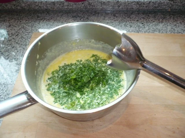 Rezept: Dinkelspaghetti mit Kräuterschaum Bild Nr. 5 Dinkelspaghetti mit Kräuterschaum - Rezept - Bild Nr. 5