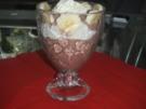 Schokocreme mit Banane und Schlagsahne - Rezept
