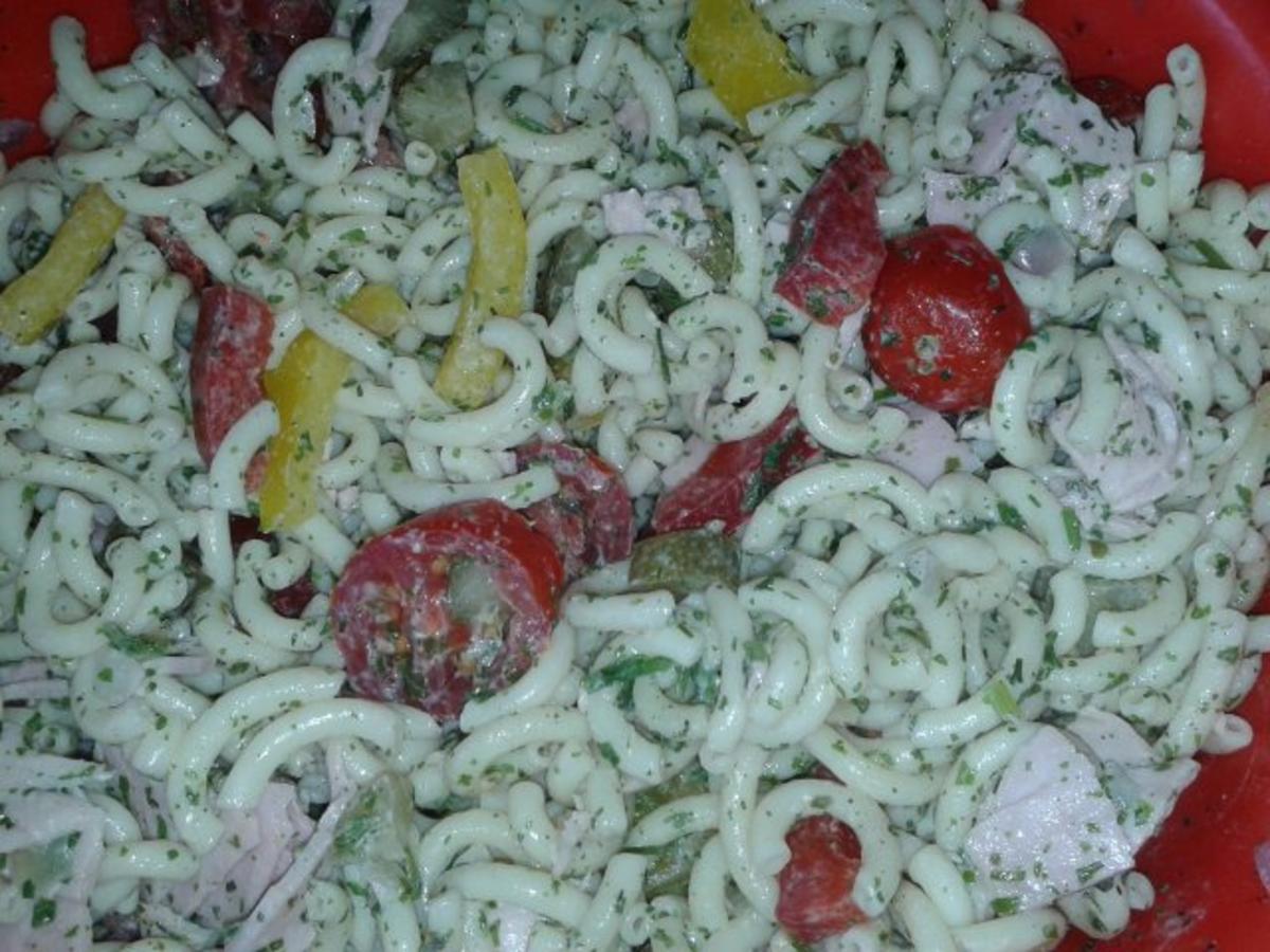 Bunter Nudelsalat mit Schinken - Rezept - Bild Nr. 2