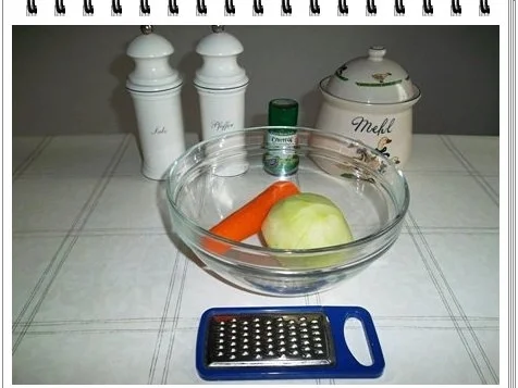 Kohlrabi-Möhre Puffer mit Baby Möhren und Kartoffelbällchen dazu - Rezept - Bild Nr. 5