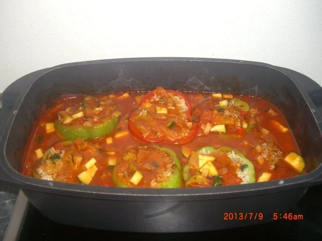 gefüllte Paprika auf meine Art - Rezept