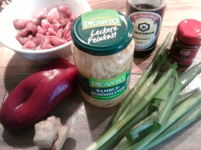 Rezept: "Gebratenes Rindfleisch Sambal" mit verschiedenem Gemüse Bild Nr. 3 "Gebratenes Rindfleisch Sambal" mit verschiedenem Gemüse - Rezept - Bild Nr. 3