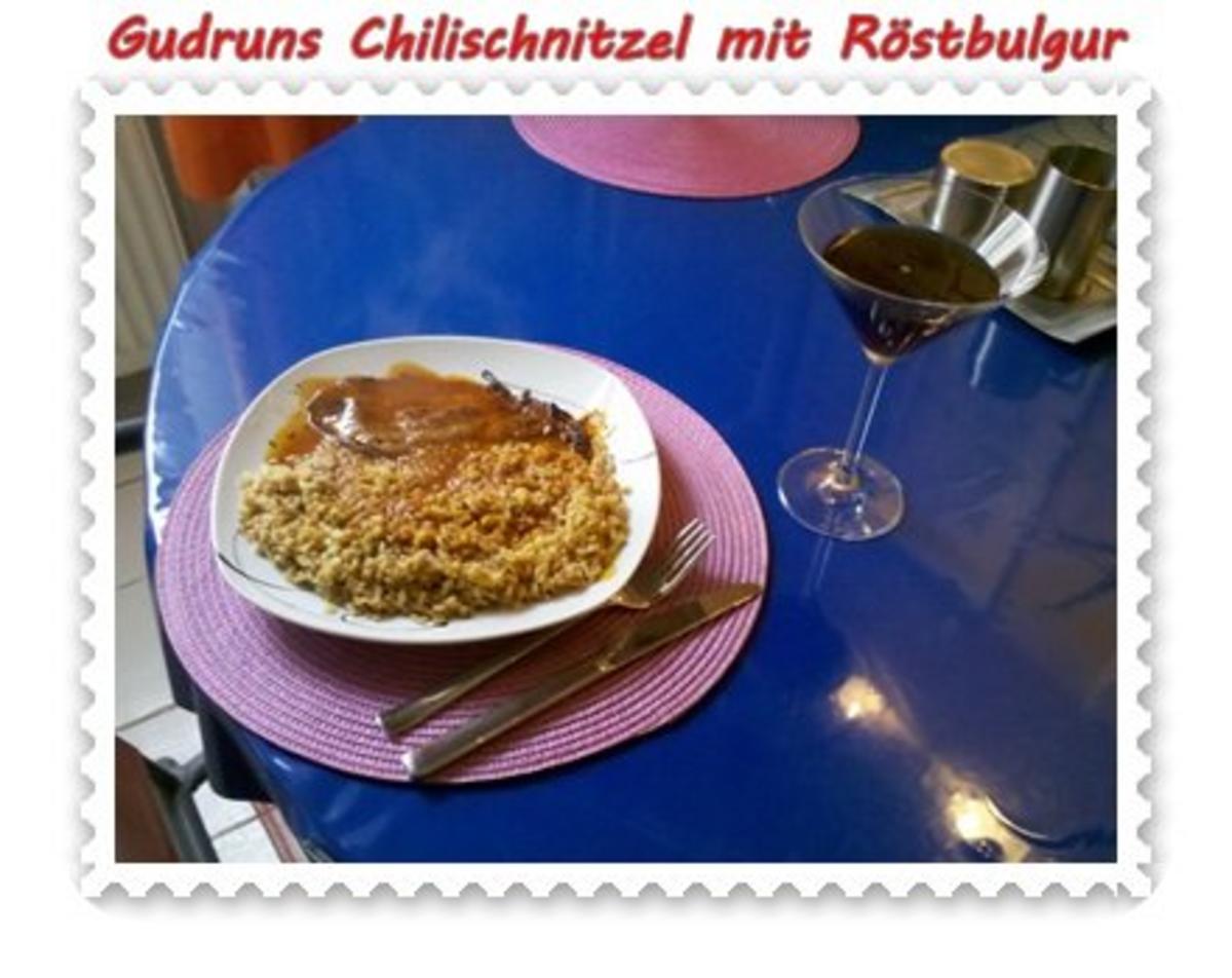 Fleisch: Chilischnitzel mit Röstbulgur und asiat. Tomatensoße - Rezept - Bild Nr. 14