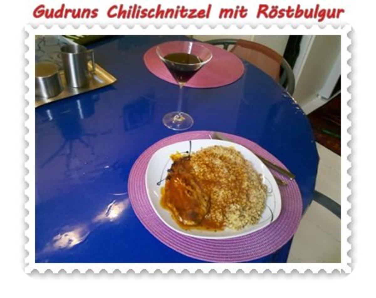Fleisch: Chilischnitzel mit Röstbulgur und asiat. Tomatensoße - Rezept - Bild Nr. 15