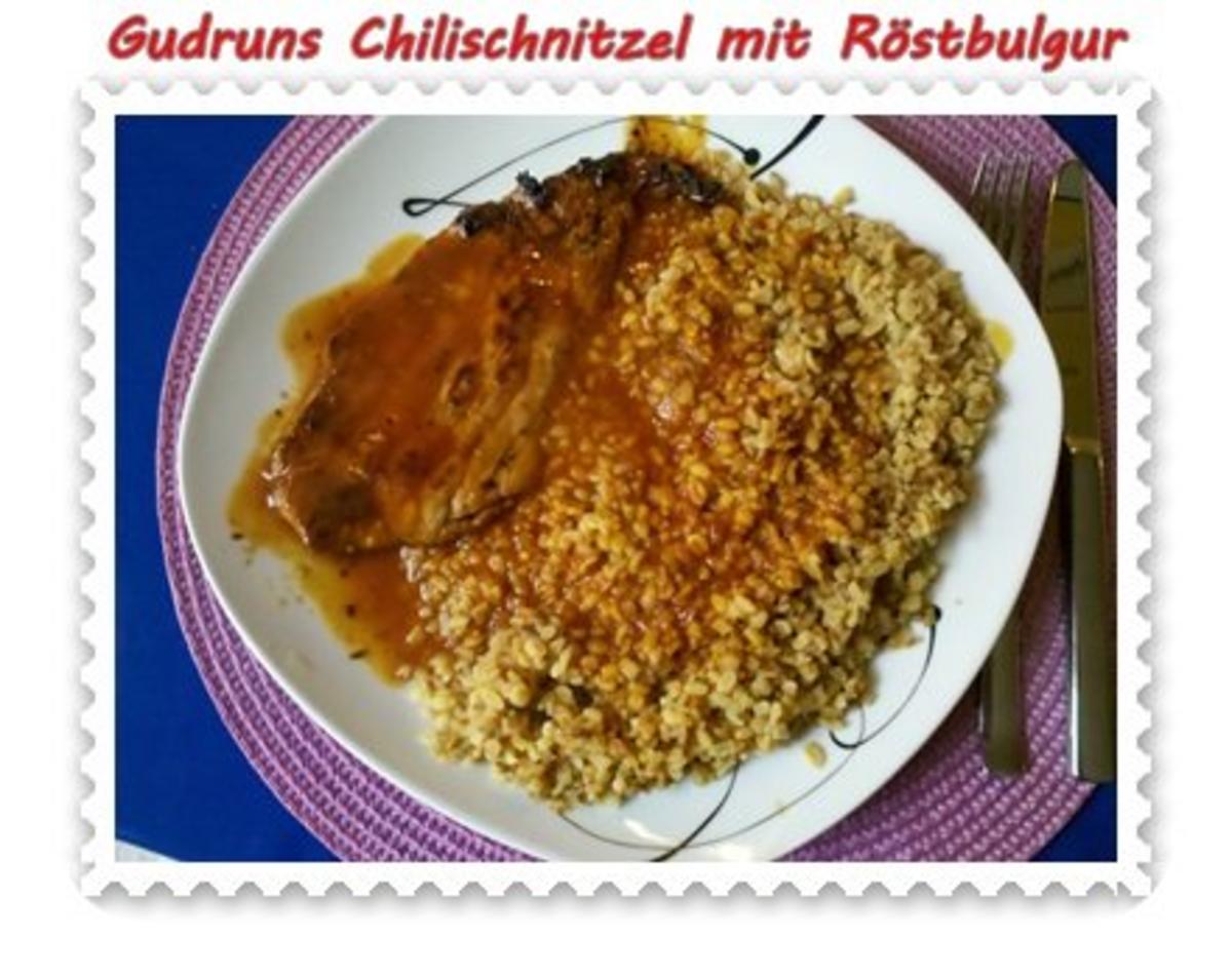 Fleisch: Chilischnitzel mit Röstbulgur und asiat. Tomatensoße - Rezept - Bild Nr. 16