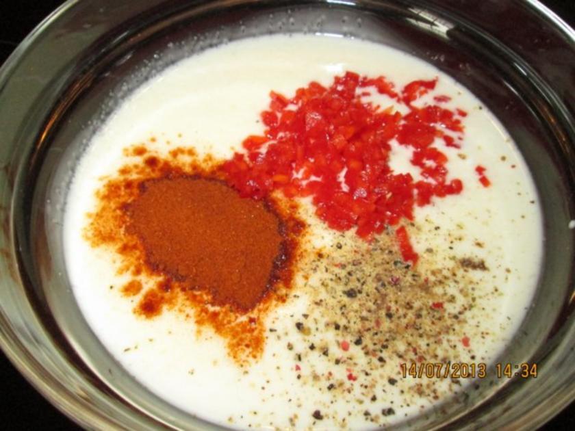 Kartoffelgratin mit Paprika und Chili - einfach - 109 kcal/100g