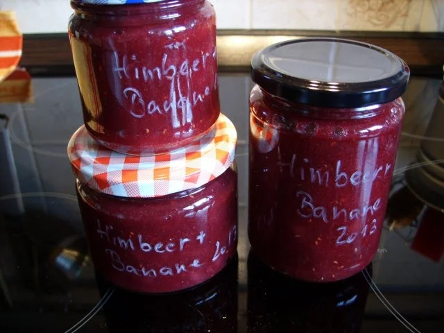 Konfitüre & Co: Himbeere - Banane - Rezept