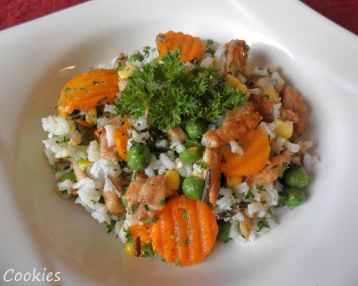 Hähnchen - Gemüse - Reis - Rezept