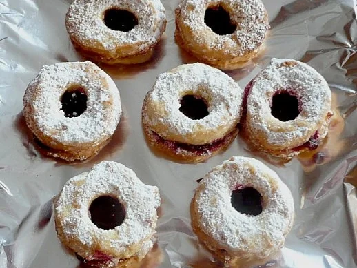 Linzer Mandelringe - Rezept