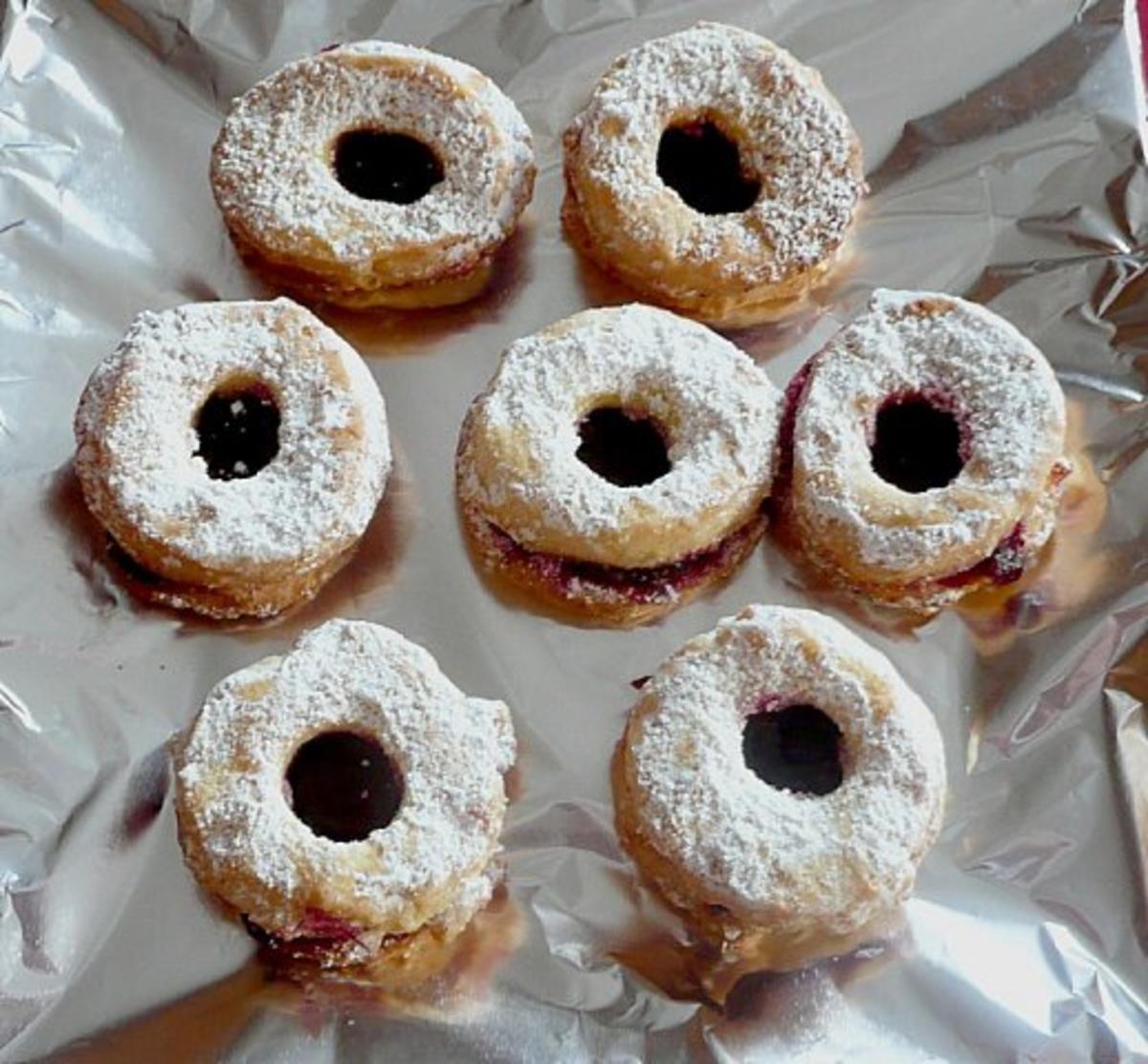 Bilder für Linzer Mandelringe - Rezept