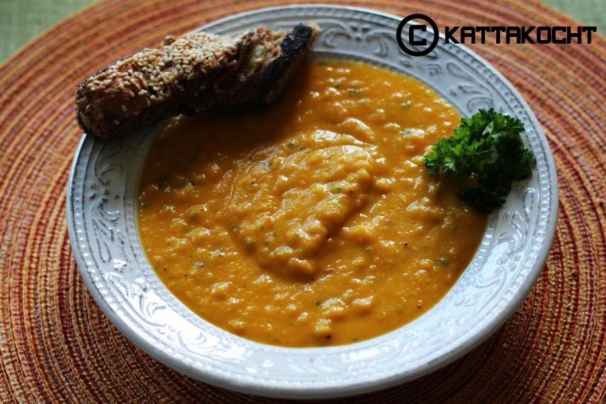 Karotten-Linsen Suppe - Rezept