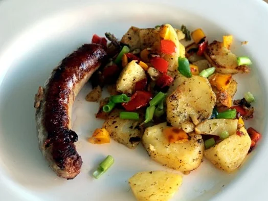 Schnelle frische Bratkartoffelpfanne - Rezept