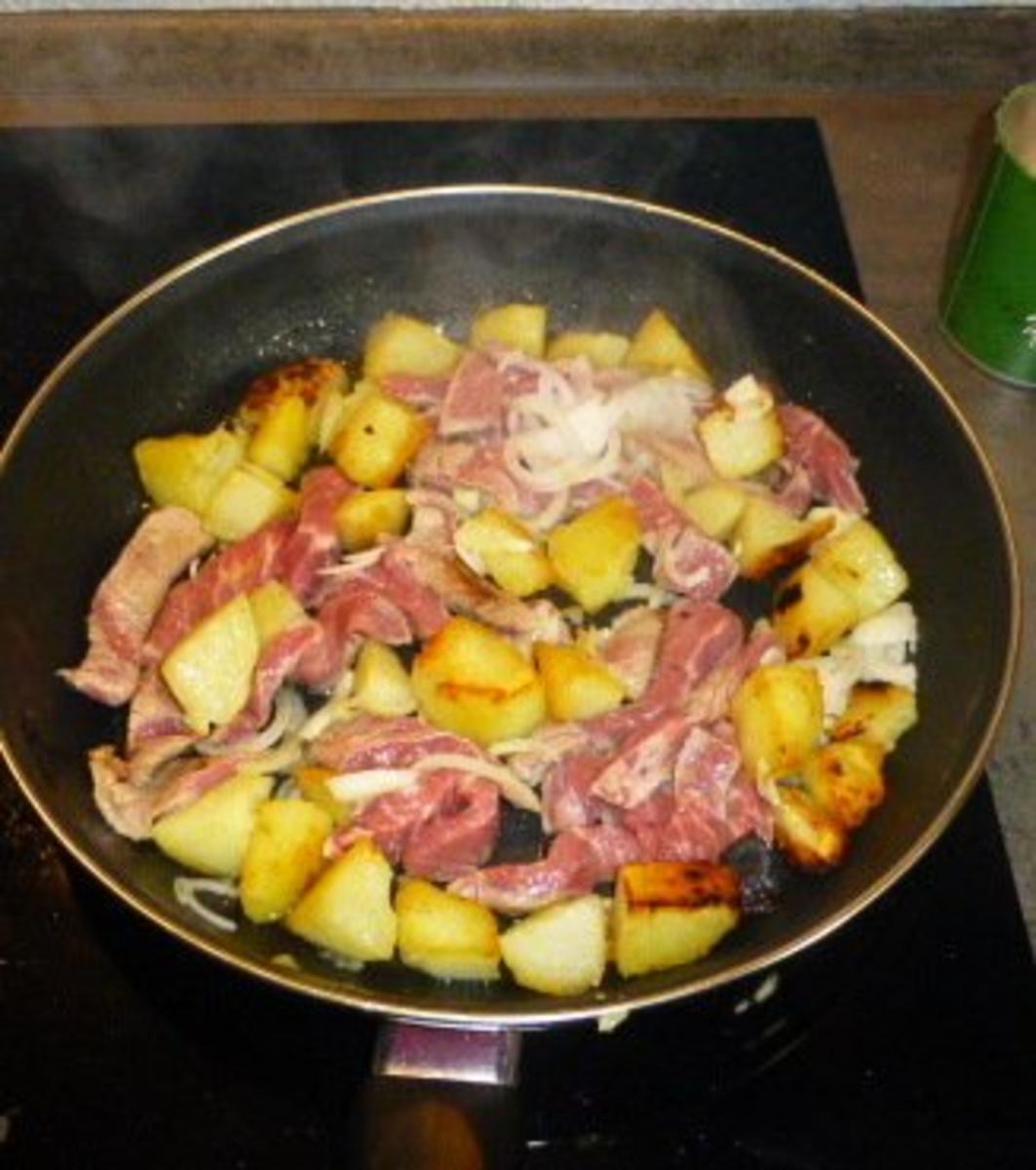 Presa vom Iberico-Schwein mit Kartoffeln und Paprika - Rezept - Bild Nr. 3
