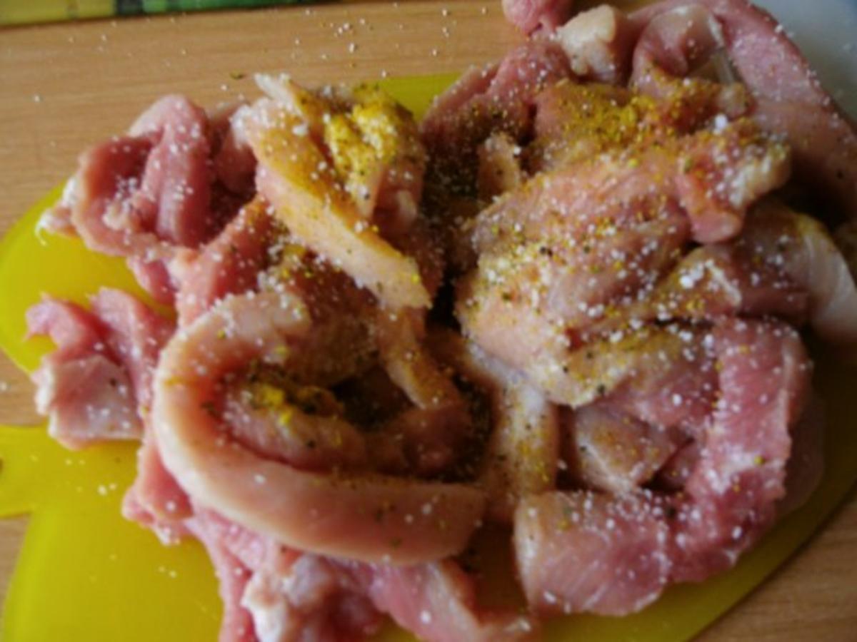 Schweinefleischpfanne mit Paprika - Rezept - Bild Nr. 3