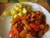 Schweinefleischpfanne mit Paprika - Rezept