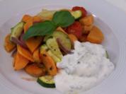 Ofengemüse mit Schnittlauchquark - Rezept