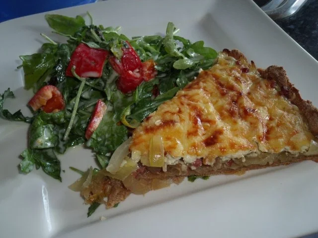 Zwiebelkuchen mit Käse - Rezept