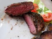 Fleischgerichte:Rinderfiletsteaks - Rezept