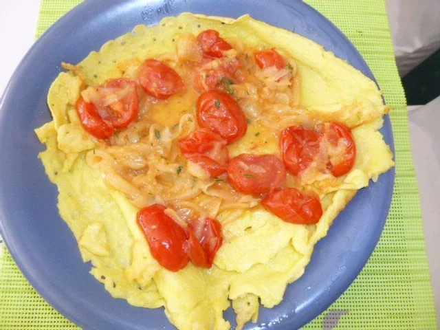 Pfannkuchen mit Tomaten gefüllt - Rezept - Bild Nr. 2