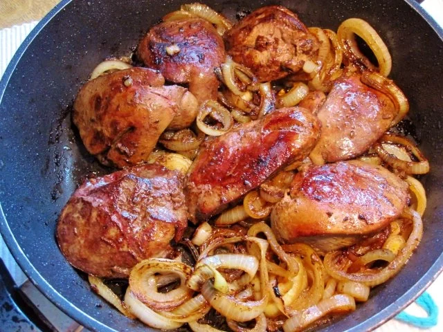 Putenleber im Zwiebelbett - Rezept - Bild Nr. 6