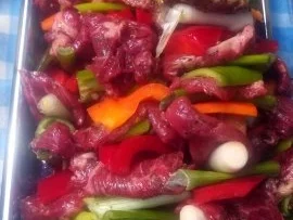 Ribeye - Steak - Spieß  mit Chili Salsa - Rezept - Bild Nr. 5