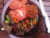 Ribeye - Steak - Spieß  mit Chili Salsa - Rezept