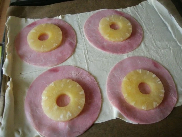 Blätterteig "Hawaii"Taschen - Rezept - Bild Nr. 4