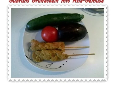 Fleisch: Grillfackeln mit Asia-Gemüse - Rezept - Bild Nr. 2