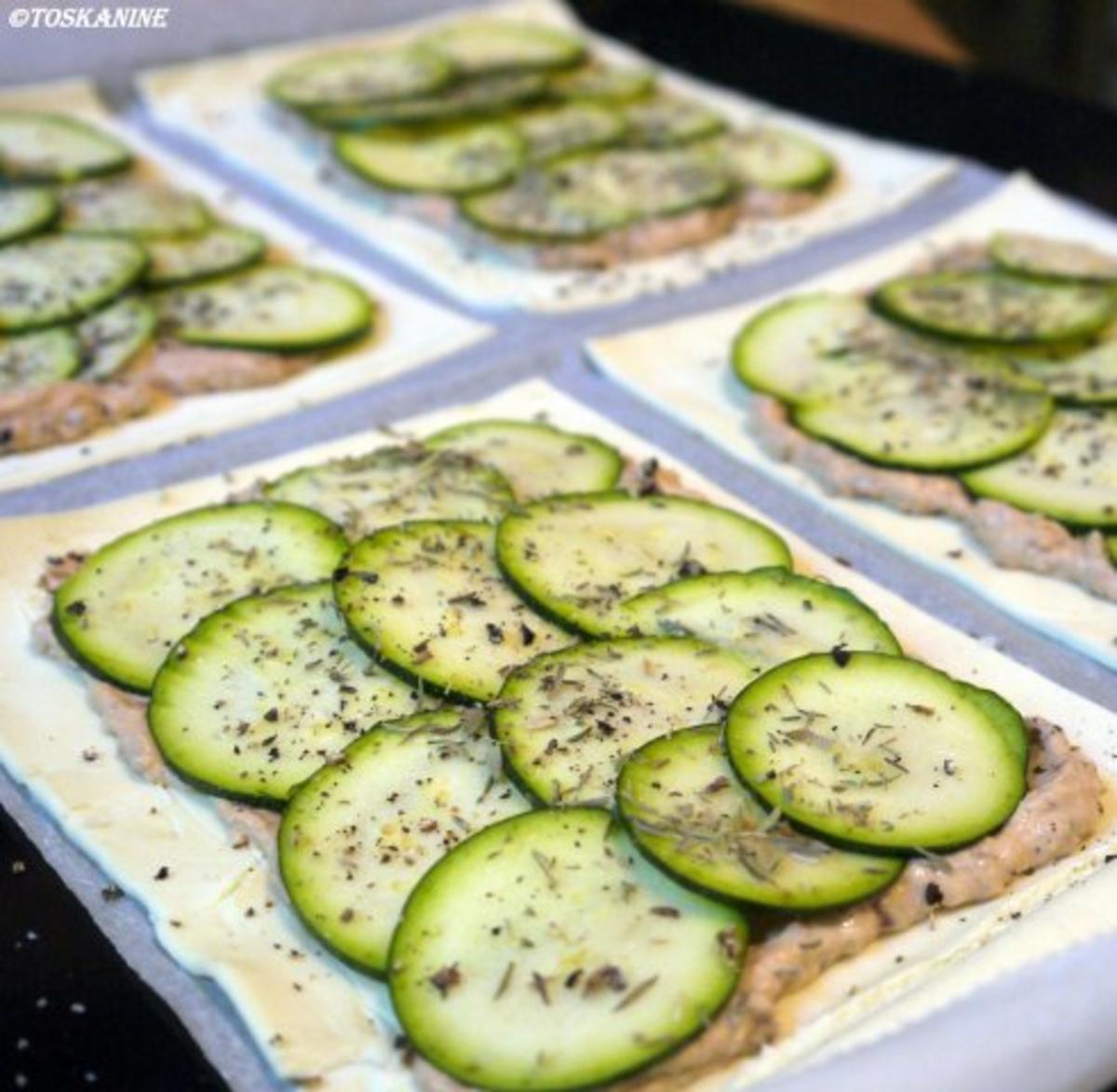 Blätterteigtarte mit Tomatencreme und Zucchini - Rezept - Bild Nr. 9