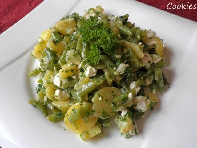 Bohnen - Kartoffel - Salat mit Schafskäse - Rezept - Bild Nr. 9