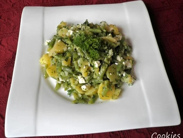Bohnen - Kartoffel - Salat mit Schafskäse - Rezept - Bild Nr. 2
