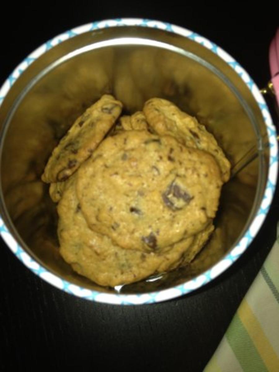 Schokoladen-Muscovado-Pekannuss-Cookies - Rezept - Bild Nr. 4