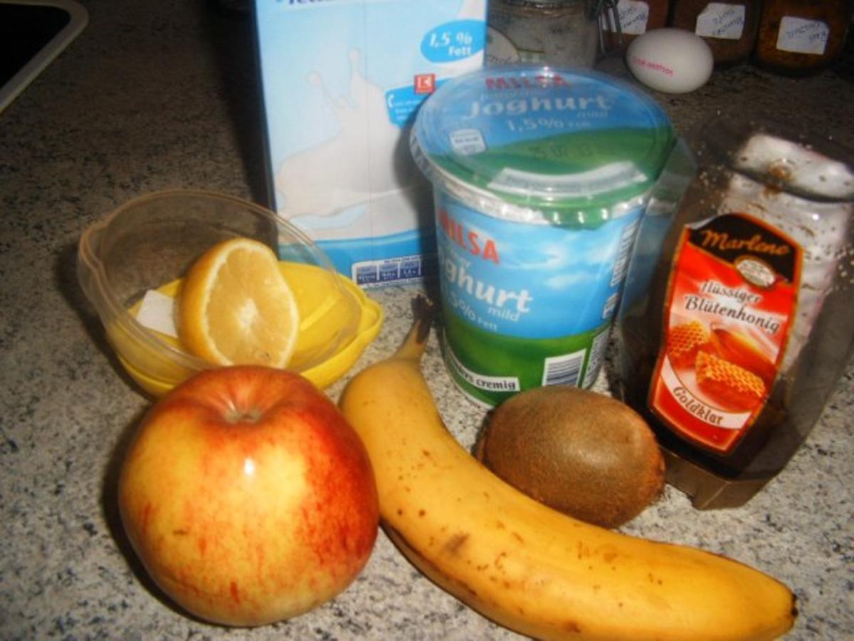 Bananen- Apfel -Kiwi -Drink - Rezept - Bild Nr. 2