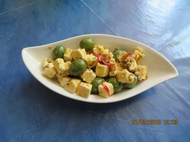 Salat......Feta und Oliven - Rezept