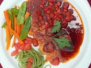Straußenfilet in Chorizosoße - Rezept