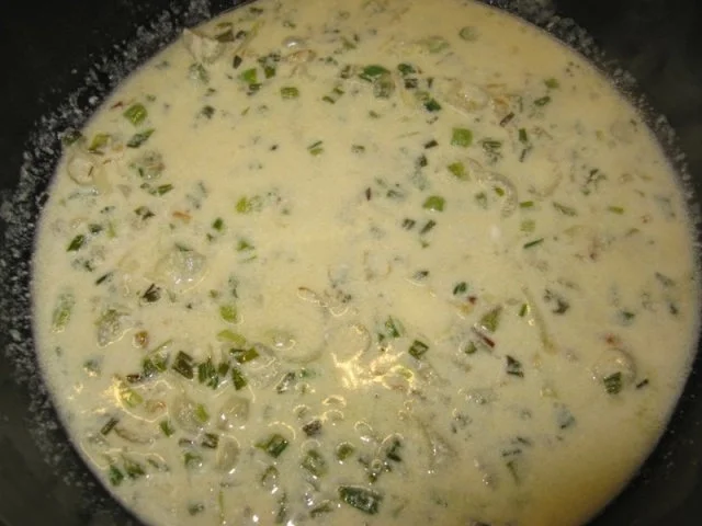 Rezept: Würziges Eier-Ragout "Geheck von ayren" Bild Nr. 4 Würziges Eier-Ragout "Geheck von ayren" - Rezept - Bild Nr. 4