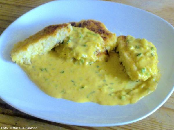 Blumenkohlbratlinge mit Currysoße - Rezept - kochbar.de