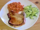 Kotelett mit Tomatenreis - Rezept