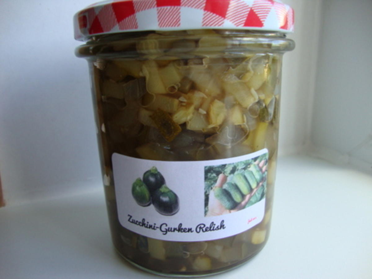 Bilder für Zucchini-Gurken Relish - Rezept