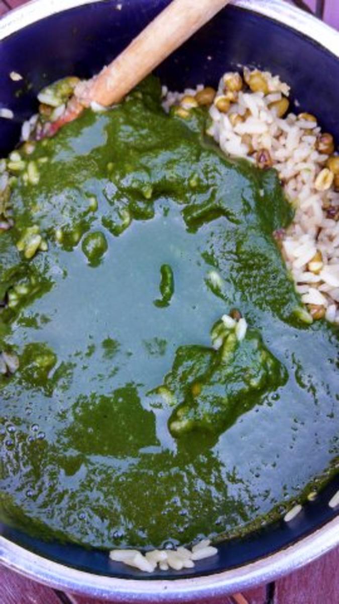 Albondigas (mexikanische Hackbällchen) mit grünem Reis - Rezept - Bild Nr. 11