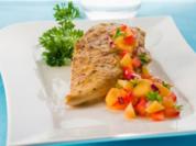 Rezept: Hähnchenschnitzel in Mango-Sojasauce mit Gemüse und Naturreis Hähnchenschnitzel in Mango-Sojasauce mit Gemüse und Naturreis - Rezept