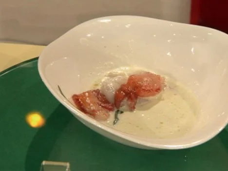 Rezept: Kopfsalatsuppe mit Hummer (Hakim Meziani) Kopfsalatsuppe mit Hummer (Hakim Meziani) - Rezept