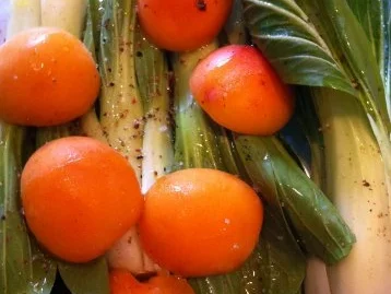 Pak Choi mit Zuckeraprikosen - Rezept