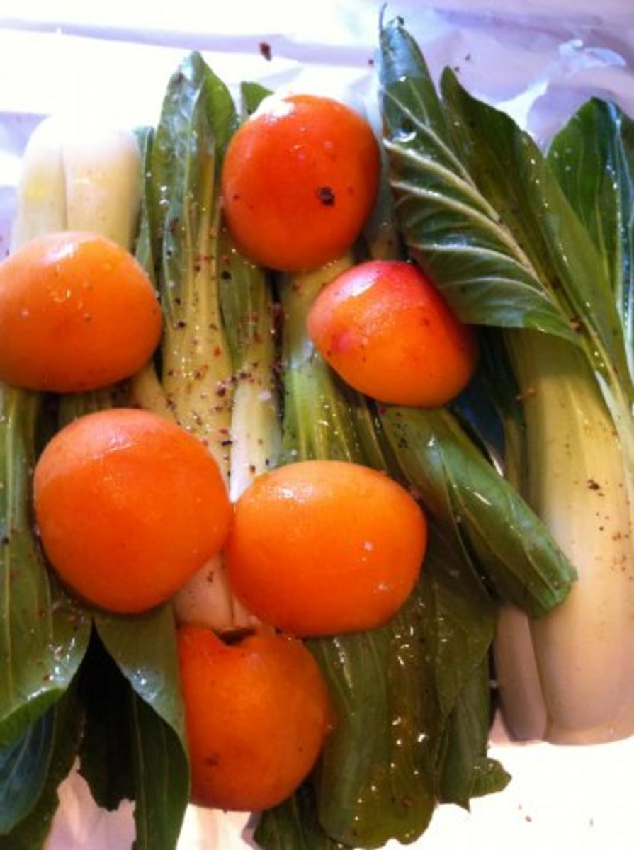 Bilder für Pak Choi mit Zuckeraprikosen Rezept