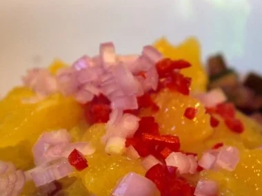 Bachsaibling an fruchtigem Linsensalat - Rezept - Bild Nr. 7