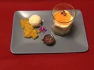 Duett von Kokos-Parfait mit Ananas-Chutney,Zitronencreme, Orangenfilets und Passionsfrucht - Rezept