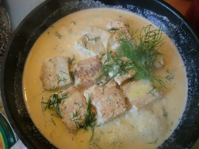 Fisch in Weißwein-Sahne Sauce mit Sesambratlingen - Rezept - Bild Nr. 10